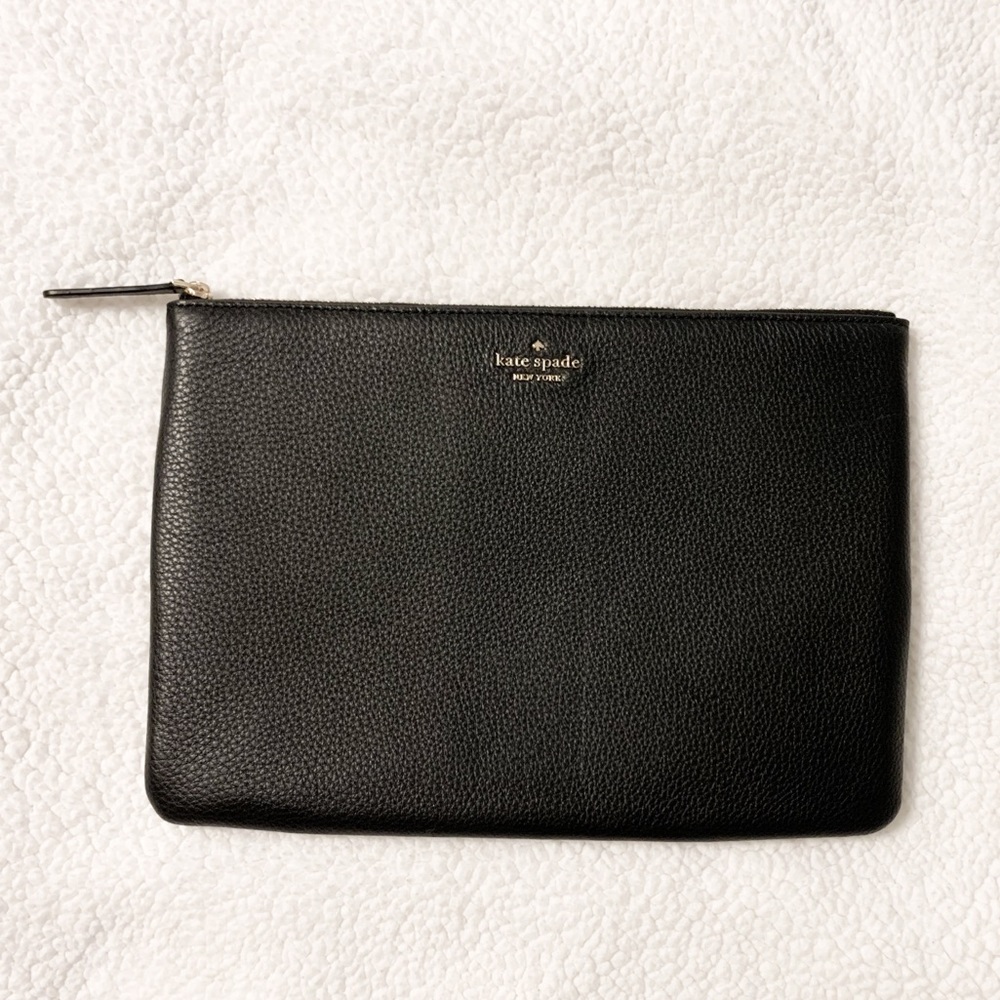 Kate Spade Large zip pouch | Jackson Pouch | Black